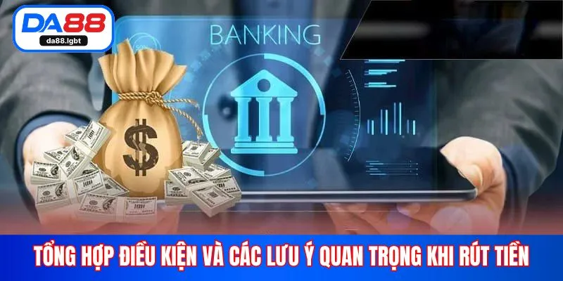 Tổng hợp điều kiện và các lưu ý quan trọng khi rút tiền